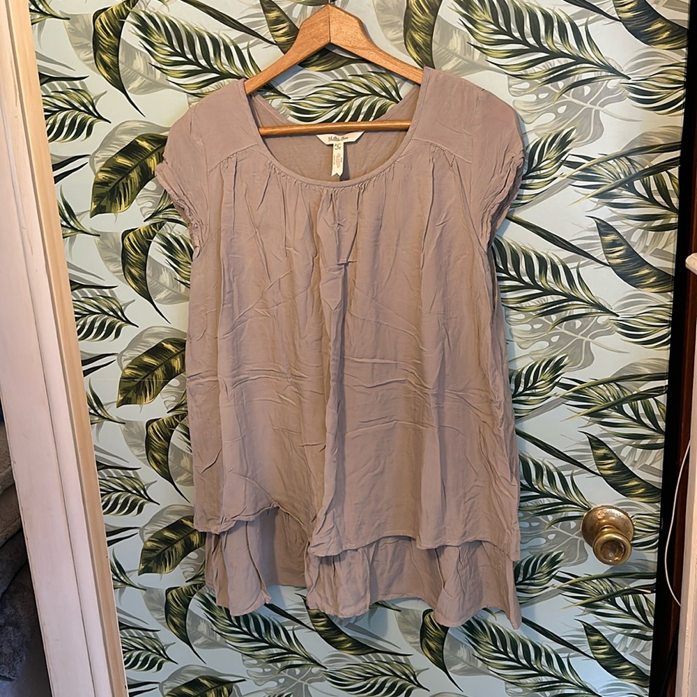 KK24 tan blouse Matilda Jane small sm s
